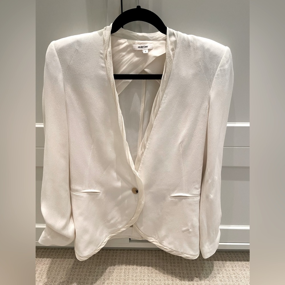 Helmut Lang white/cream blazer, size 0